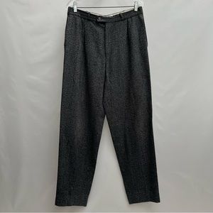 Daniel Hechter - Paris - VTG wool trousers dress pants - 80s - black size 30